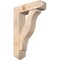Ekena Millwork Funston Arts and Crafts Smooth Bracket w/ Offset Brace, Douglas Fir, 7 1/2"W x 28"D x 40"H BKT0806X28X40FST03SDF - alternate 1